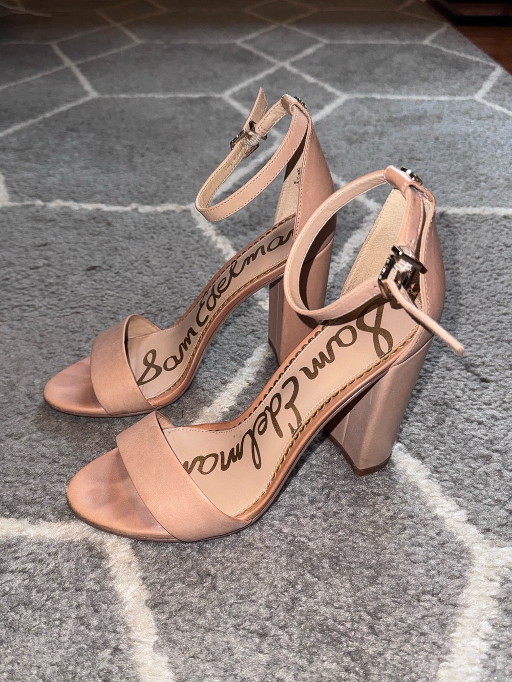 Sam Edelman Yaro Leather Block Heels